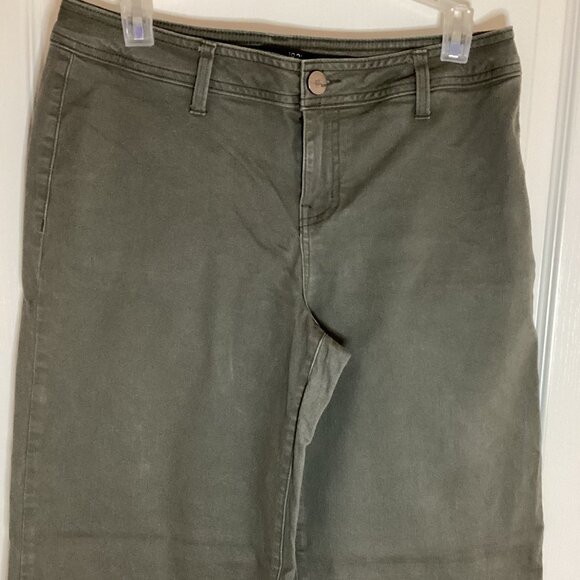 1822 Denim Women's Straight Wide Straight Leg Pants Size 8 Pockets Stretchy - Picture 2 of 10